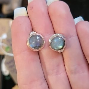 Labrodite Sterling Silver Earrings